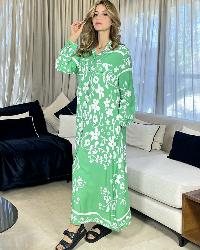 Chemise robe en Fibranne