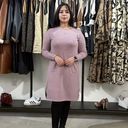 Pull robe en maille fine