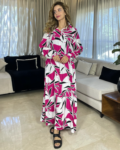 Chemise robe en Fibranne