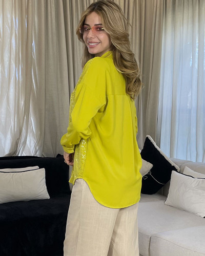Chemise en crepe de soie