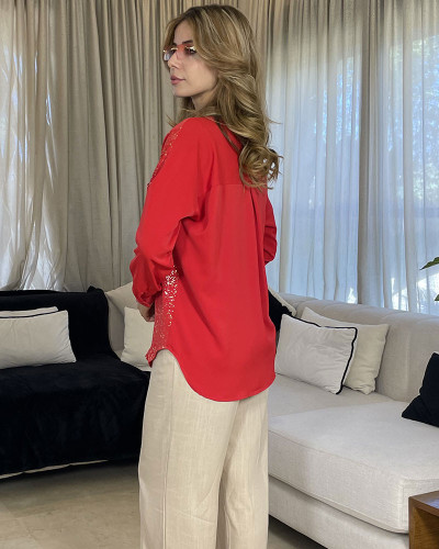 Chemise en crepe de soie