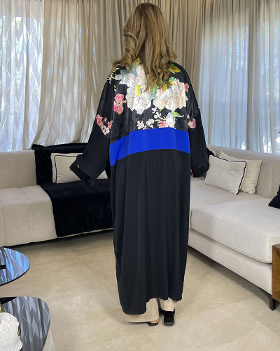 Kimono en crepe de soie
