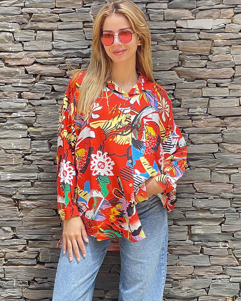 Chemise over size en lin