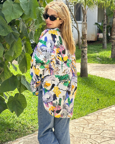 Chemise over size en lin