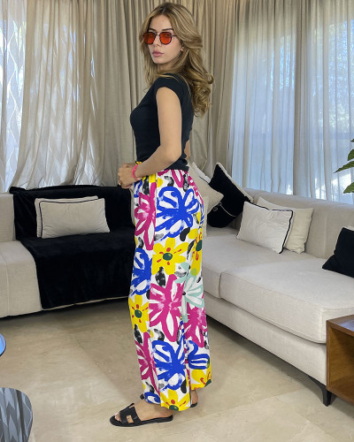 Pantalon en crepe