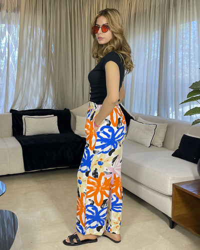 Pantalon en crepe