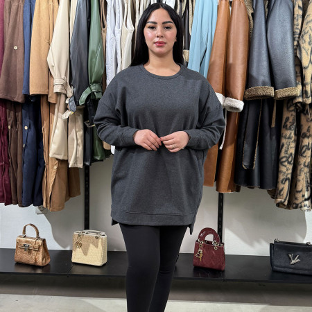 pull simple over size avec poche