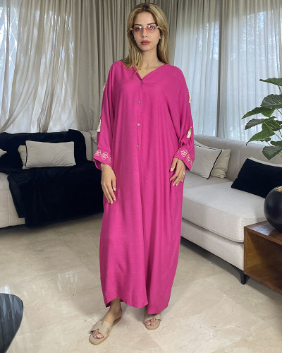 CHEMISE ROBE EN LIN