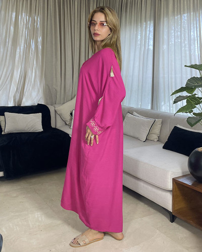 CHEMISE ROBE EN LIN