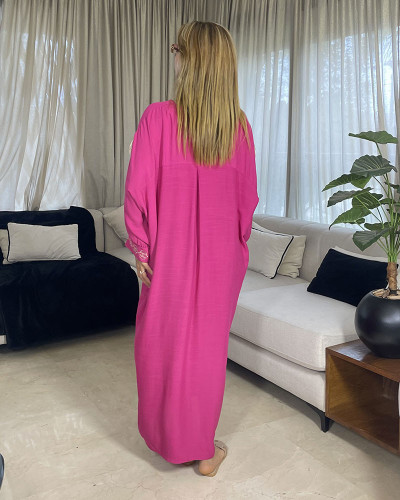 CHEMISE ROBE EN LIN