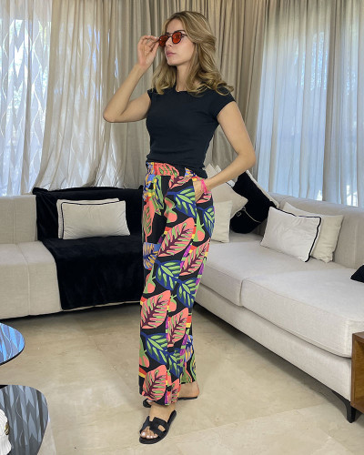 Pantalon en crepe