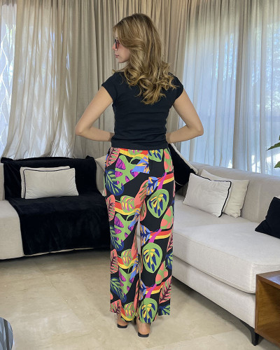 Pantalon en crepe