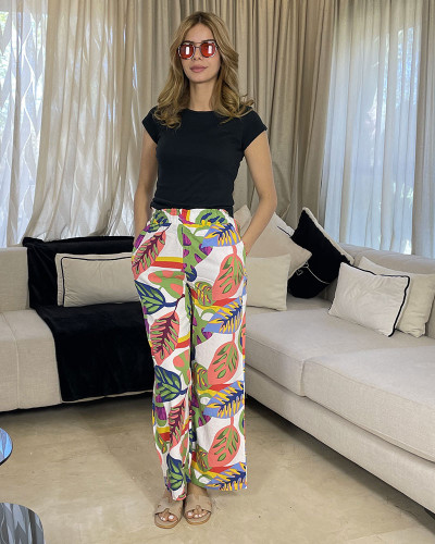 Pantalon en crepe