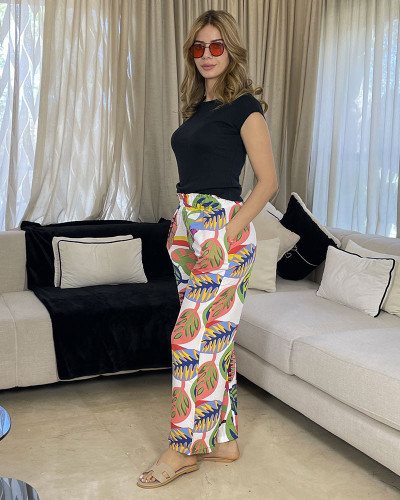Pantalon en crepe