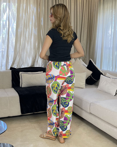 Pantalon en crepe