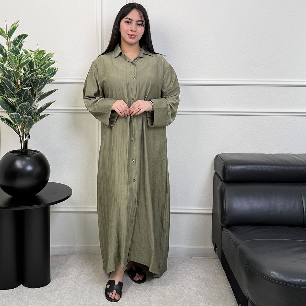 Chemise robe en crepe