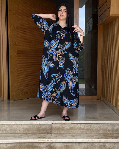 Chemise robe en lin