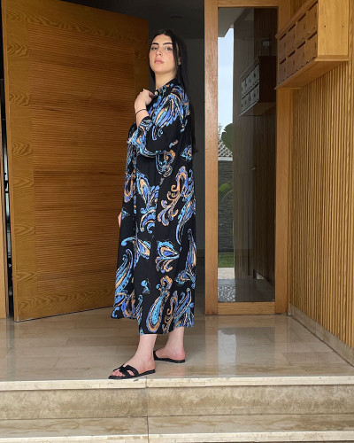 Chemise robe en lin