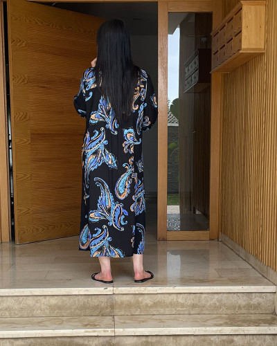 Chemise robe en lin