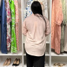 Chemise en lin avec poche en dentelle