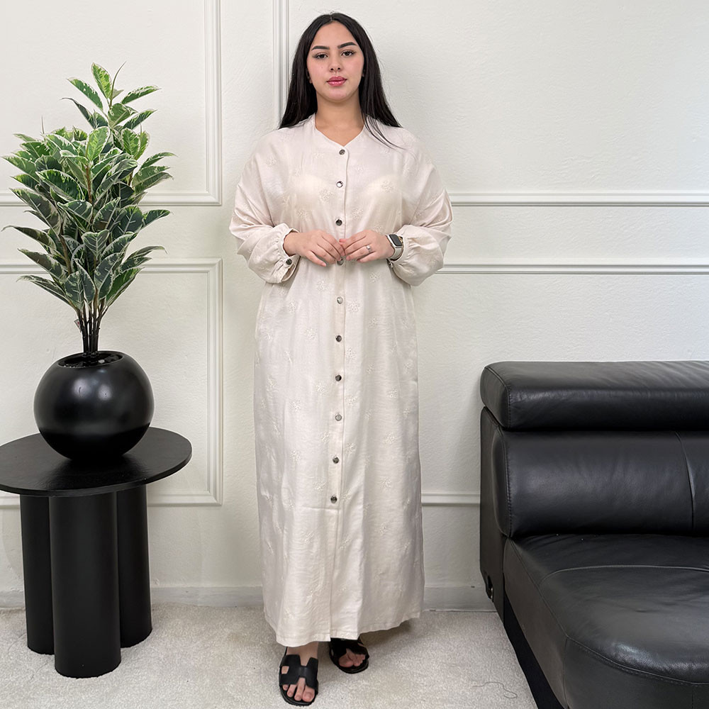 Chemise robe en lin