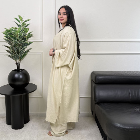 Ensemble kimono et pantalon en lin