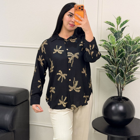 Chemise brodé en lin