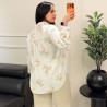 Chemise brodé en lin