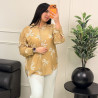 Chemise brodé en lin