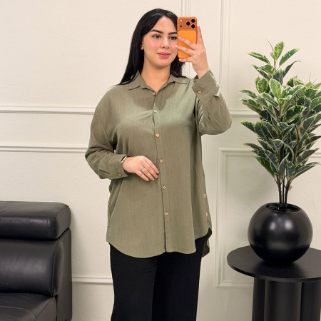 Chemise over size en lin