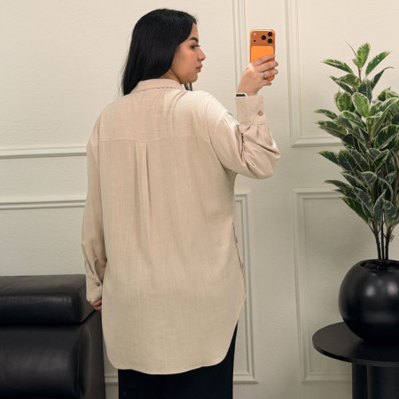 Chemise over size en lin