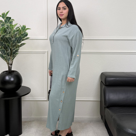 Robe en lin avec boutons