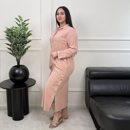 Robe en lin avec boutons