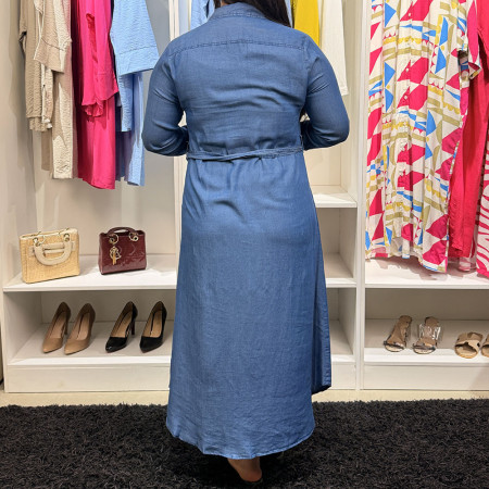 Chemise robe en tencel