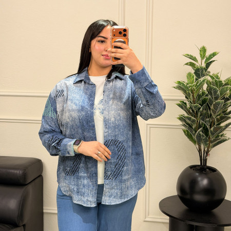 Twin-set chemise en tencel et débardeur en coton