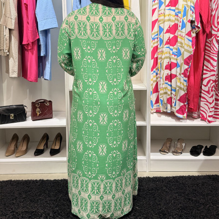 Chemise robe en crepe