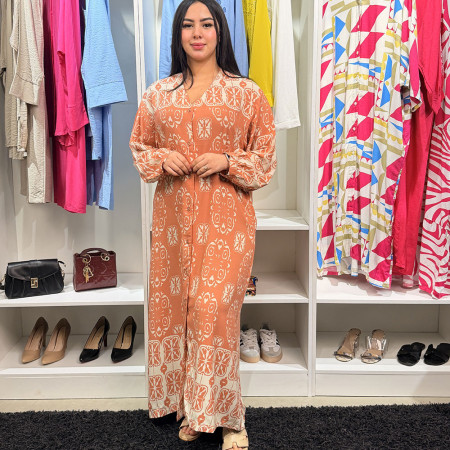 Chemise robe en crepe