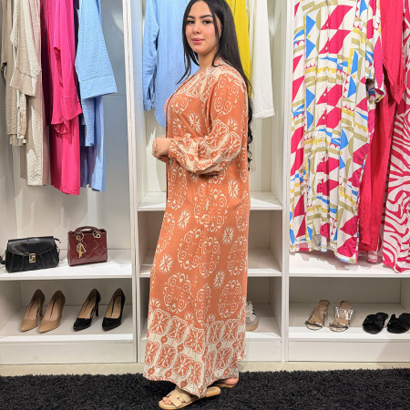 Chemise robe en crepe