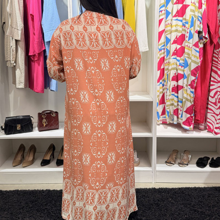 Chemise robe en crepe