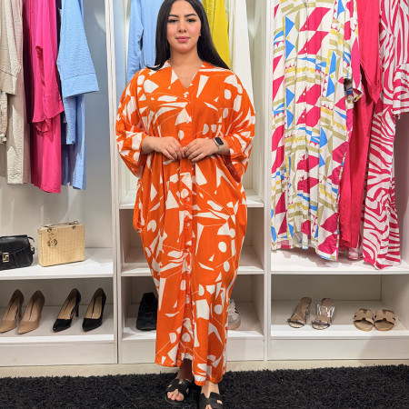 Chemise robe en crepe