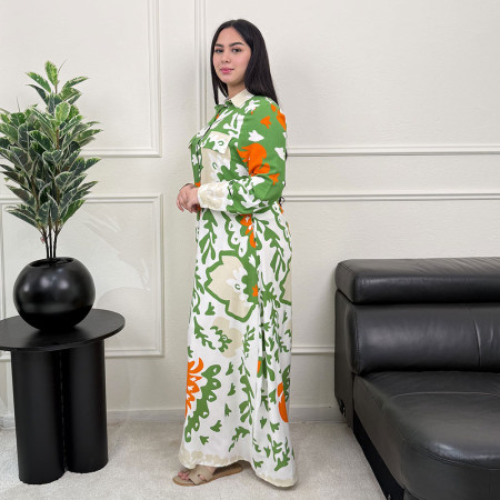 Chemise robe imprimée