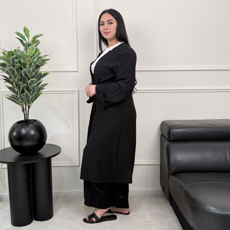 Ensemble kimono et pantalon en crepe