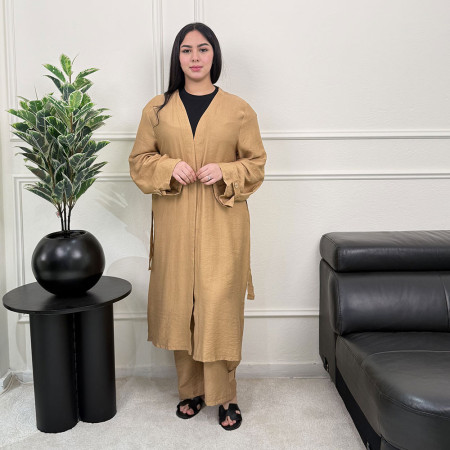 Ensemble kimono et pantalon en crepe