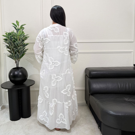 Chemise robe brodée