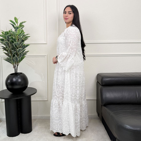 Chemise robe brodée