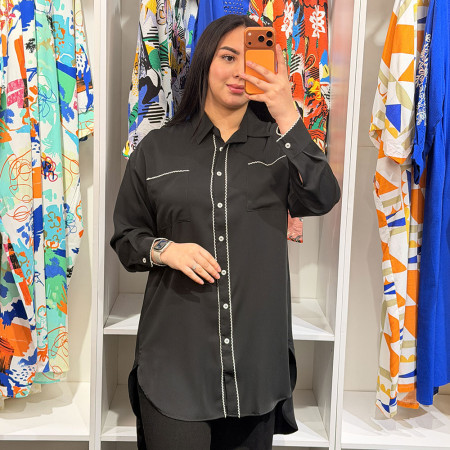 Chemise en crepe de soie