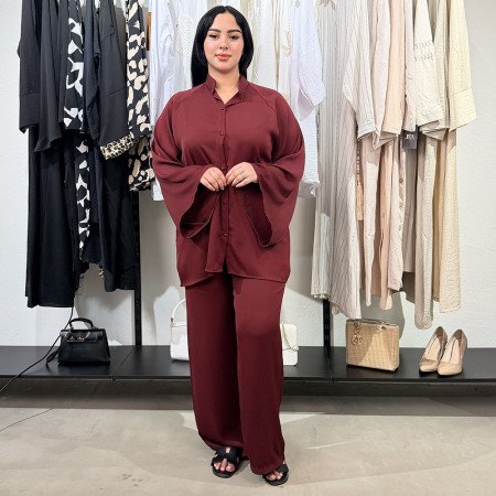 Ensemble deux pieces en crepe
