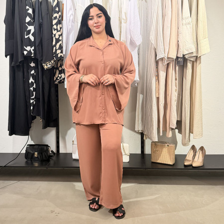 Ensemble deux pieces en crepe