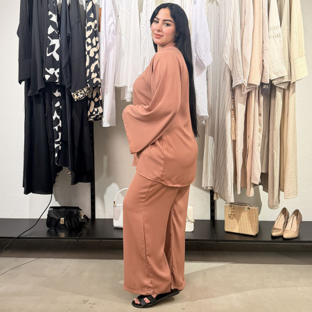 Ensemble deux pieces en crepe