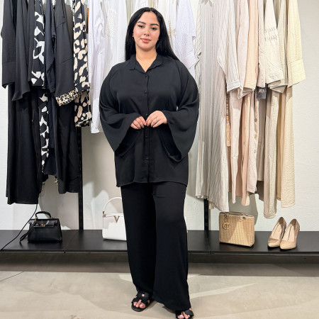 Ensemble deux pieces en crepe